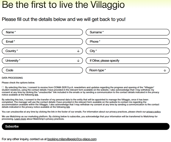 Il Villaggio Olimpico diventa studentato: ENPACL prenota 17 posti per gli iscritti 1 image